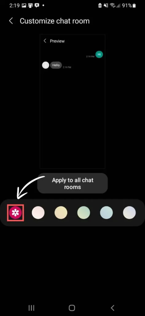 How to Change Message Background on Android