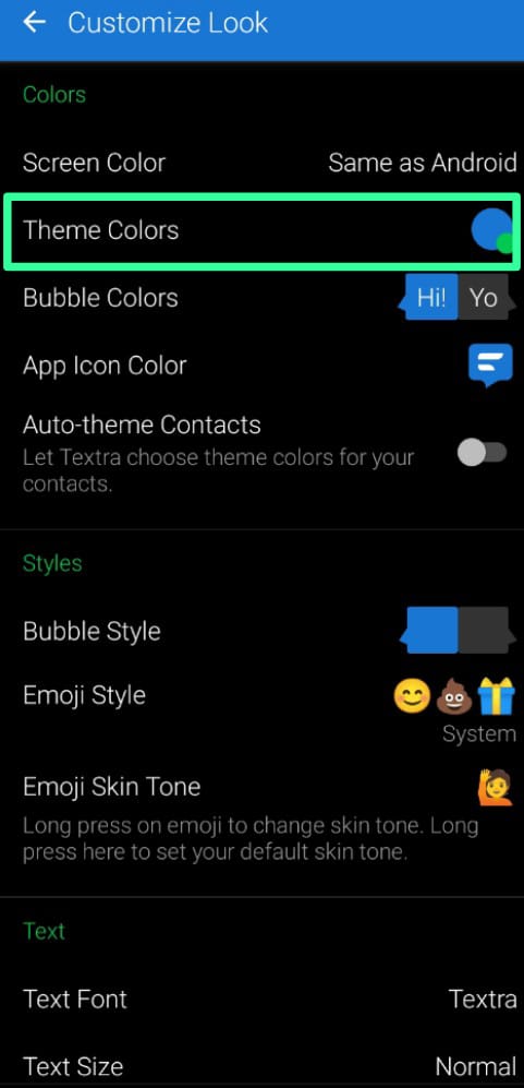 How to Change Message Background on Android