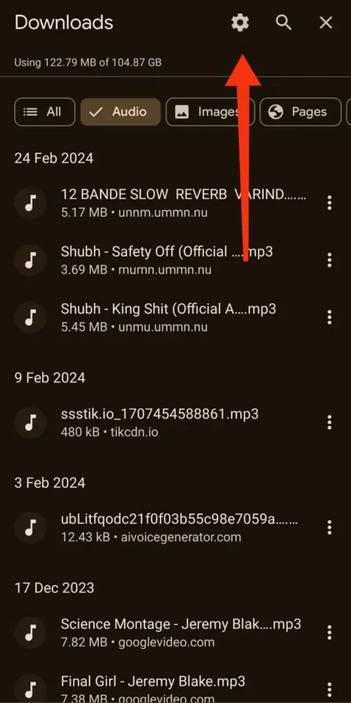How to change download location on android